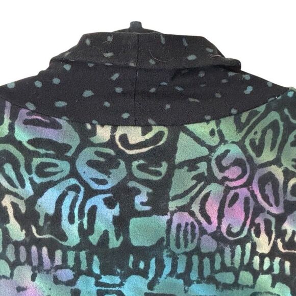 Winter Sun XL artsy mixed print mock neck princess seam tunic dress - Picture 4 of 10